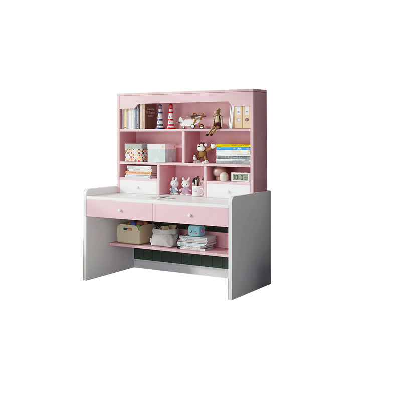 Home Children's Desk Adjustable Study Desk with Storage Shelves