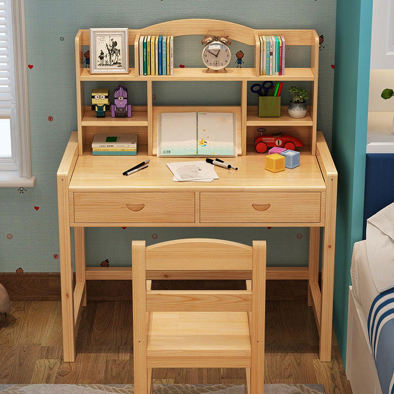 Home Drawing Desk Solid Wood Writing Desk with Storage Drawer