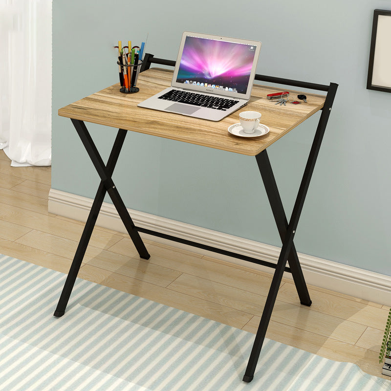 Light Wood Drawing Desk Solid Wood Writing Desk with Bookshelf