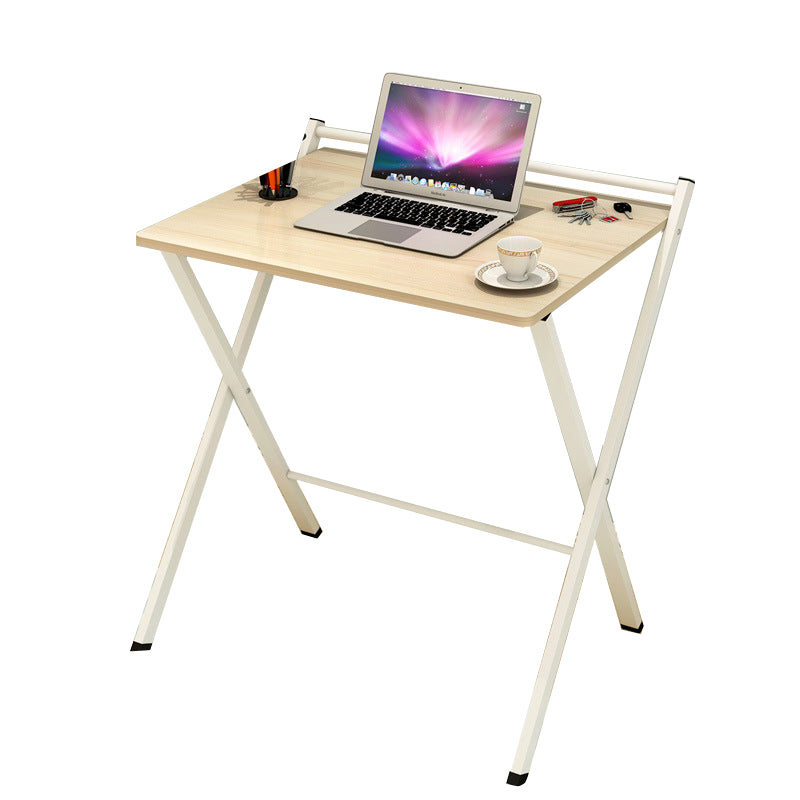 Light Wood Drawing Desk Solid Wood Writing Desk with Bookshelf