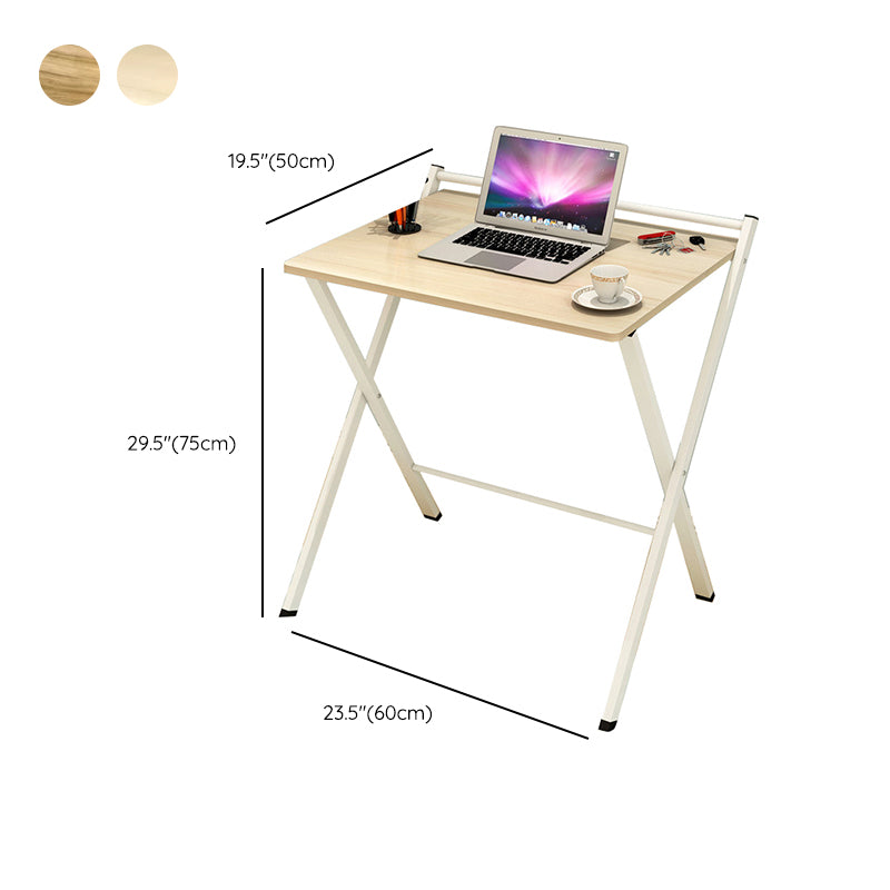 Light Wood Drawing Desk Solid Wood Writing Desk with Bookshelf