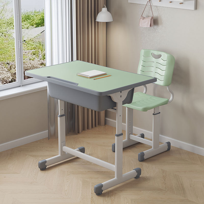 Children's Desk Adjustable Study Desk with Storage Shelf and Chair