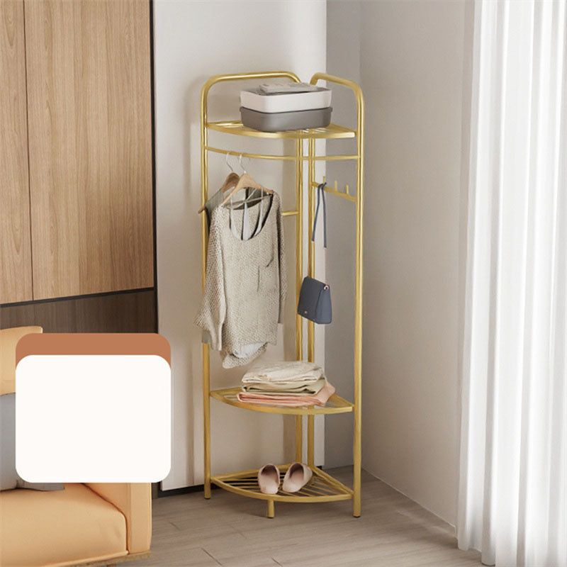 Contemporary Metal Coat Rack Free Standing Clothes Hanger for Living Room