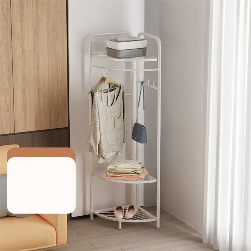 Contemporary Metal Coat Rack Free Standing Clothes Hanger for Living Room