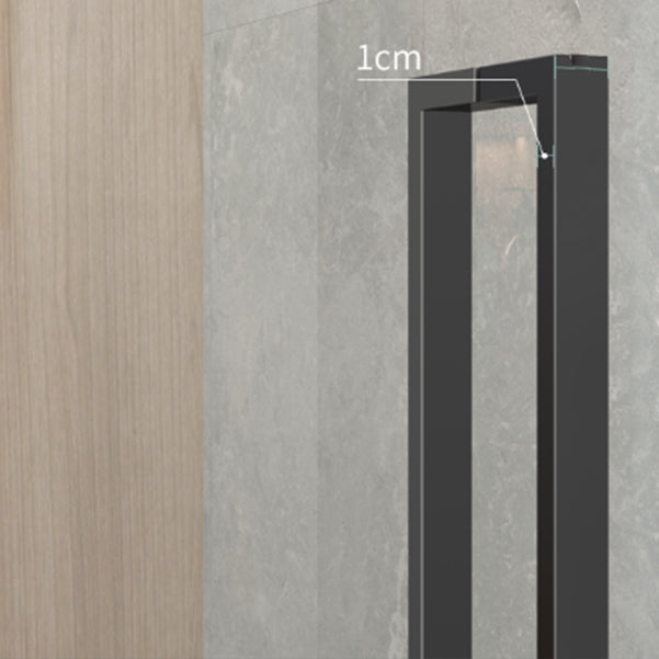 Frameless to Ceiling Bathroom Screen, Swing Tempered Glass Shower Door