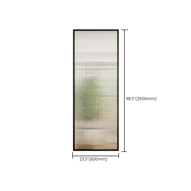 Simple Bathroom Tempered Glass Bath Screen, Full Frame Fixed Partition Screen