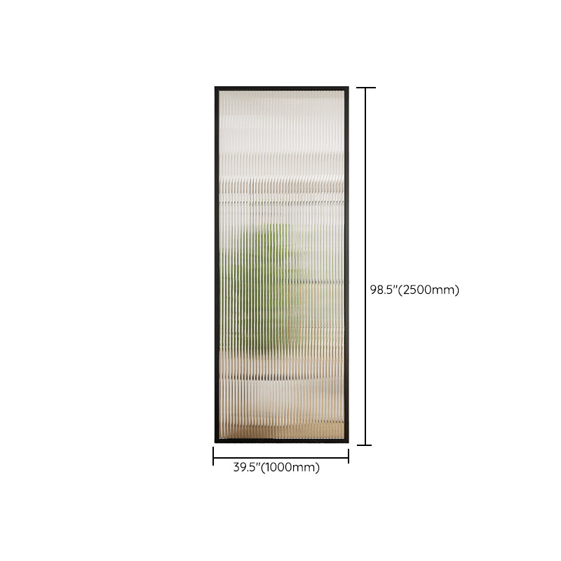 Simple Bathroom Tempered Glass Bath Screen, Full Frame Fixed Partition Screen