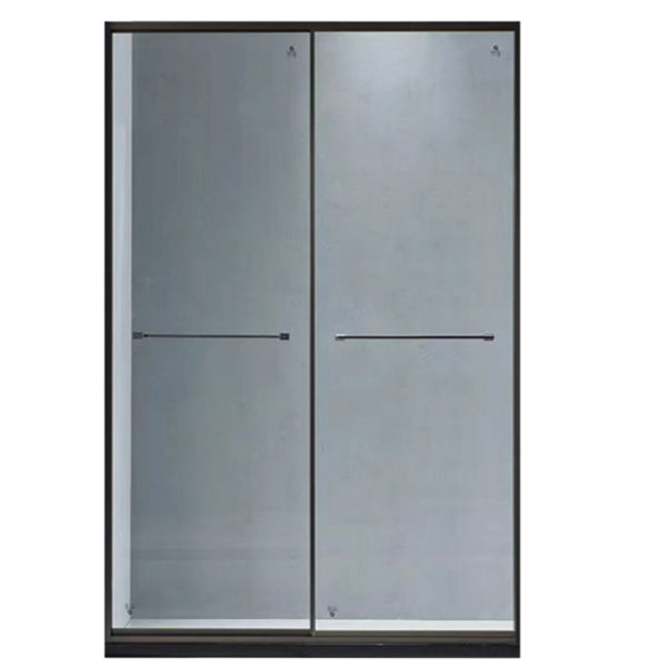 Extremely Narrow Full Frame Double Sliding Shower Door, Shower Room One-line Partition