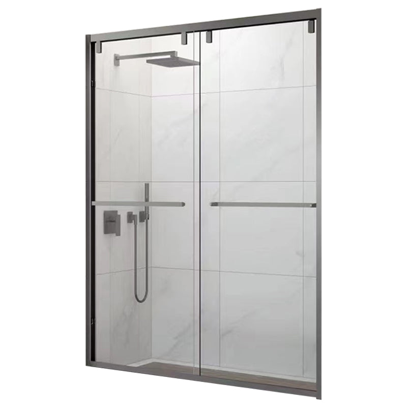 Semi-frameless Double Sliding Shower Door, One-line Shower Room Partition