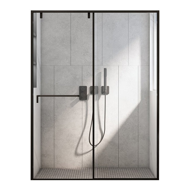 One-line Single-moving Shower Screen, Semi-frameless and Extremely Narrow Side Shower Door