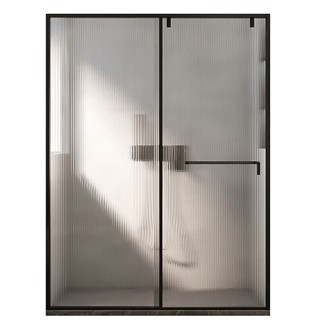 One-line Single-moving Shower Screen, Semi-frameless and Extremely Narrow Side Shower Door