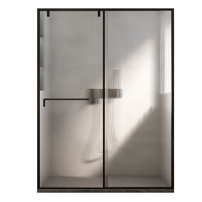 One-line Single-moving Shower Screen, Semi-frameless and Extremely Narrow Side Shower Door