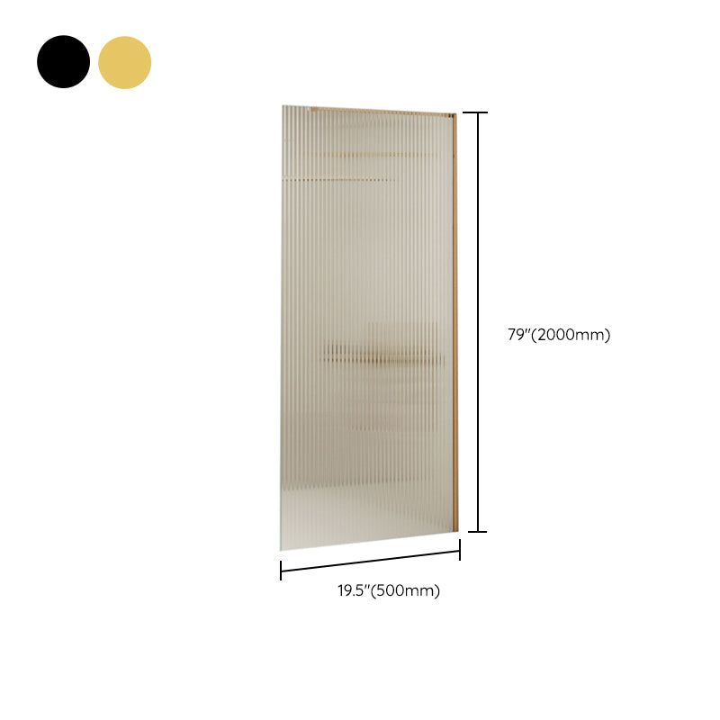 Semi Frameless Single Tempered Glass Shower Screen with Fixed Panel