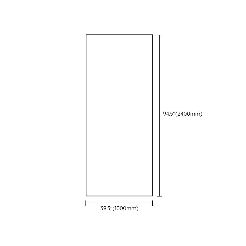 Frameless Glass Partition Bathroom Screen, Minimalist Bathroom Half Partition Glass Panel