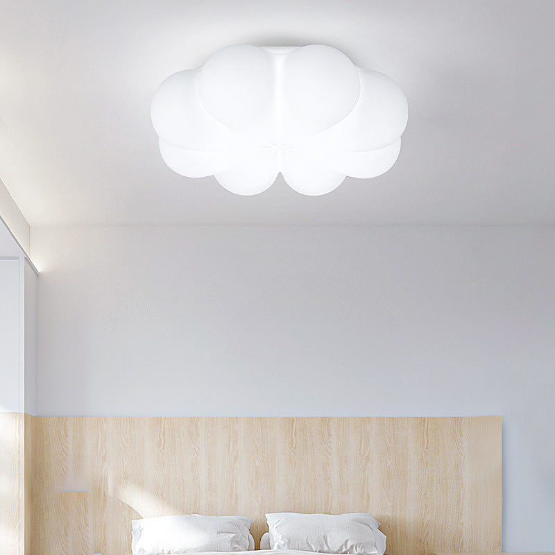 Kids Style 1 - Light LED Ceiling Flush in White Acrylic Ceiling Mount