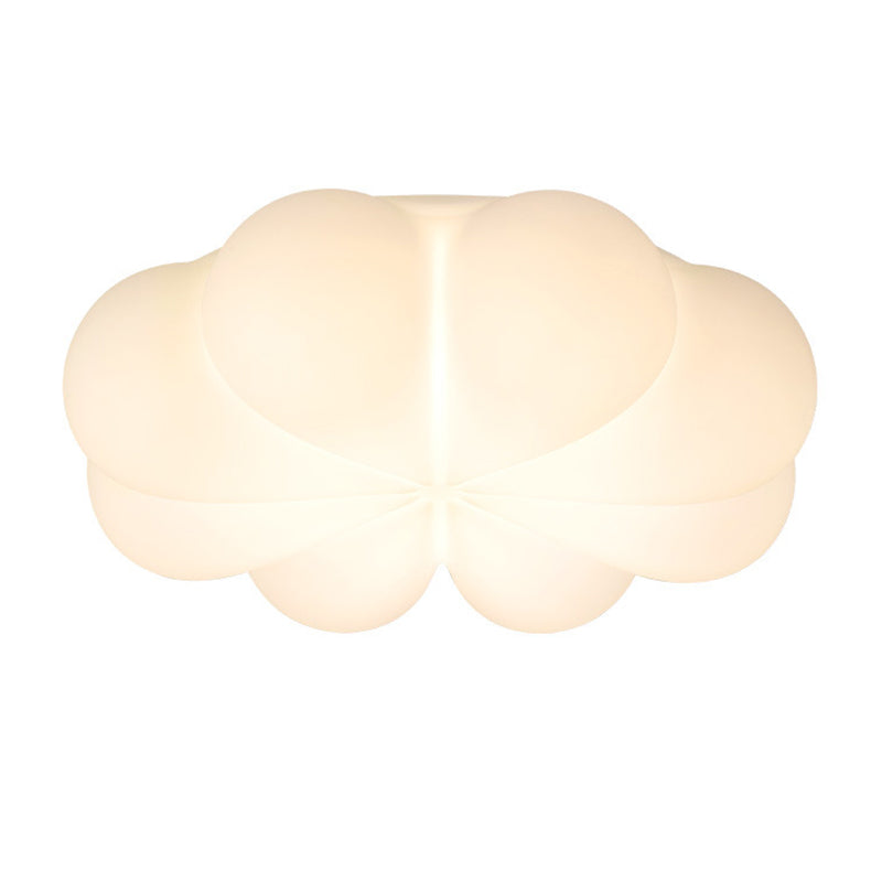 Kids Style 1 - Light LED Ceiling Flush in White Acrylic Ceiling Mount