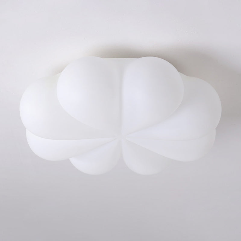 Kids Style 1 - Light LED Ceiling Flush in White Acrylic Ceiling Mount