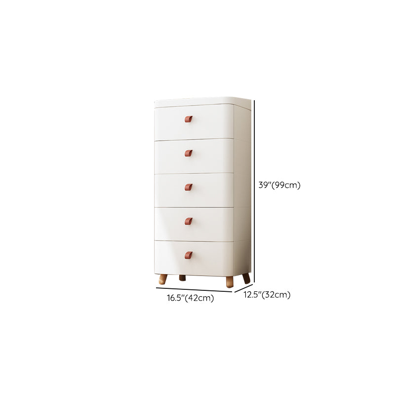 Scandinavian Kids Dressers White Dresser for Kids with Drawers