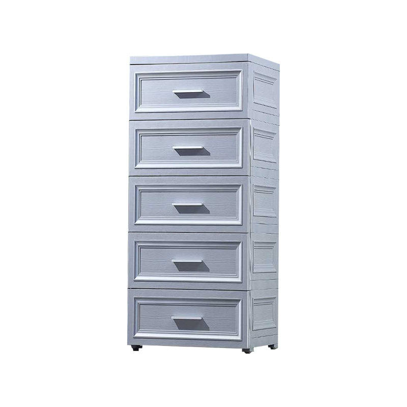 Scandinavian Vertical Kids Dressers Plastic Kids Furniture with Drawers for Bedroom