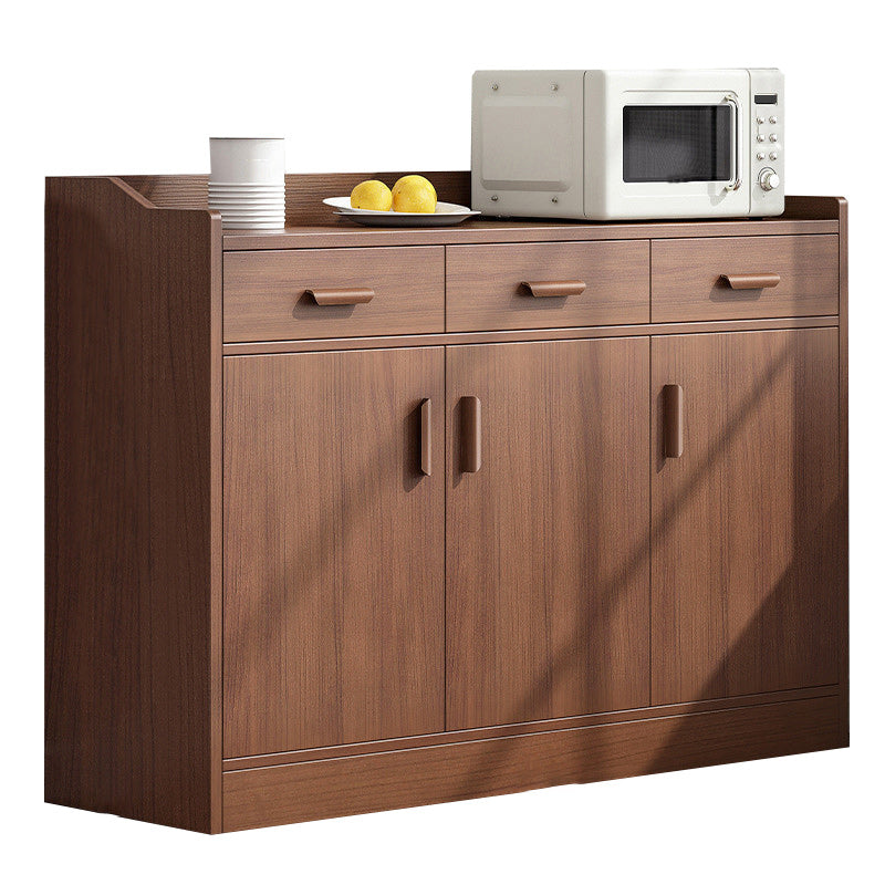 Wood Side Board Modern Style Sideboard with Cabinets and Drawers