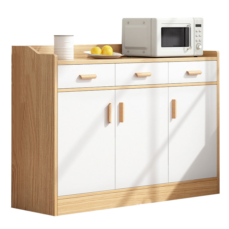 Wood Side Board Modern Style Sideboard with Cabinets and Drawers