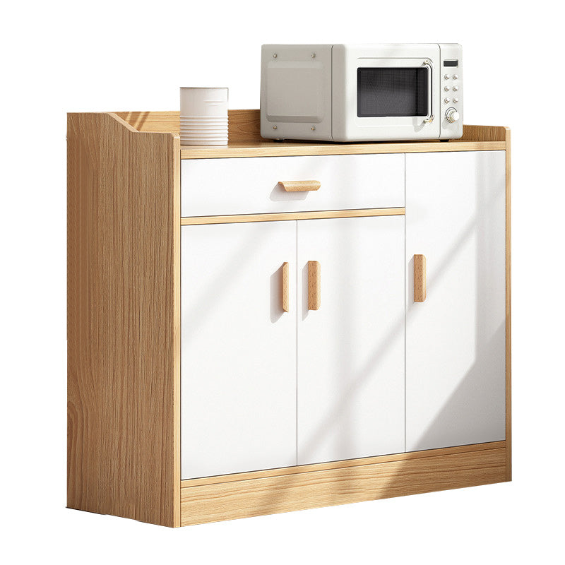 Wood Side Board Modern Style Sideboard with Cabinets and Drawers