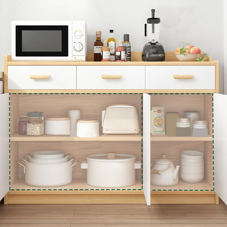 Wood Side Board Modern Style Sideboard with Cabinets and Drawers