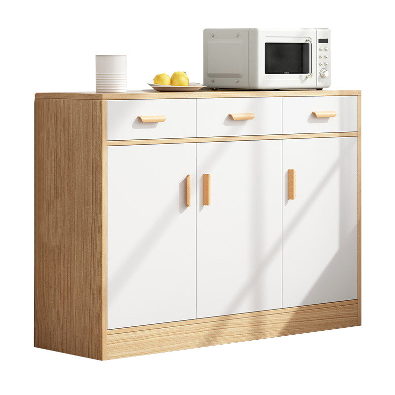 Wood Side Board Modern Style Sideboard with Cabinets and Drawers