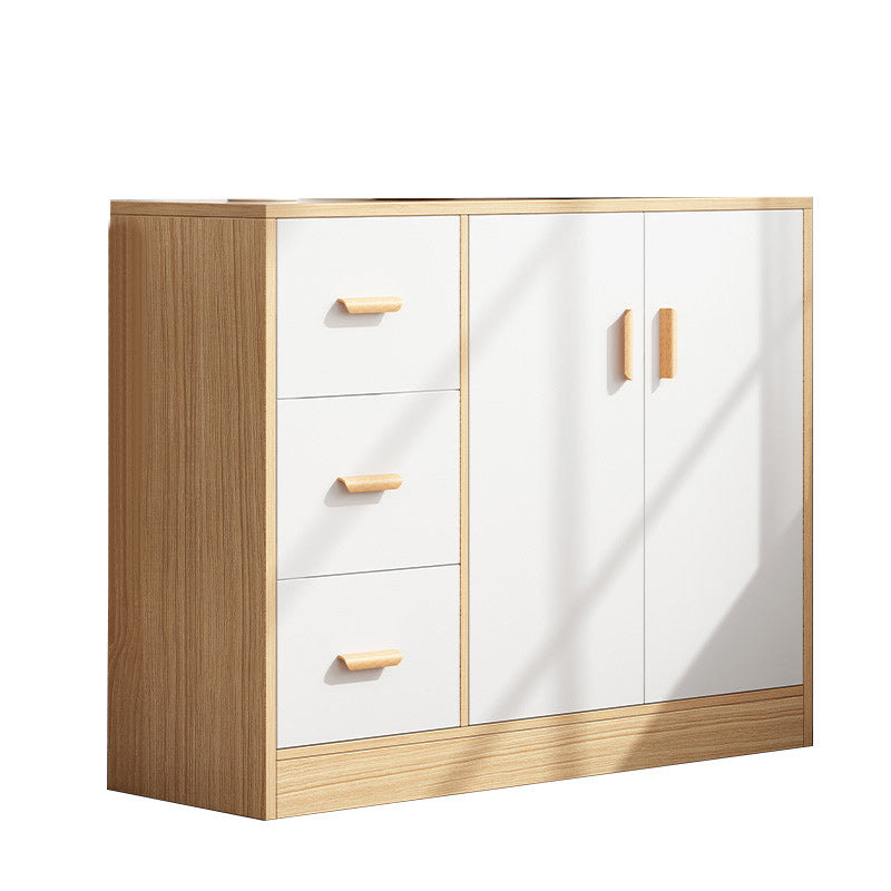 Wood Side Board Modern Style Sideboard with Cabinets and Drawers