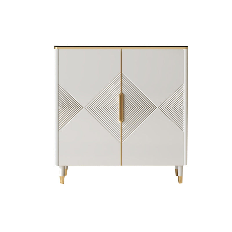 Glam Style Sideboard Wood Adjustable Shelving Side Board with Cabinets and Drawers