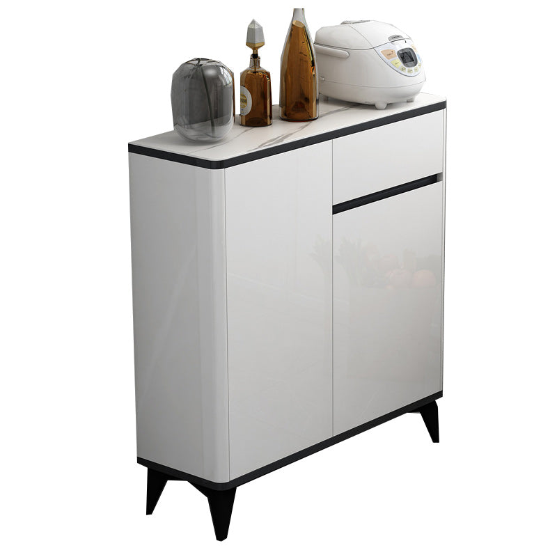 Glam Sideboard Wood Adjustable Shelving Side Board with Cabinets and Drawers