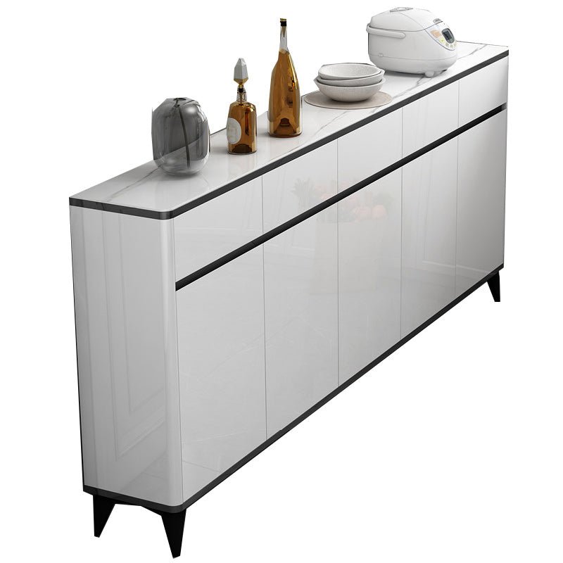 Glam Sideboard Wood Adjustable Shelving Side Board with Cabinets and Drawers