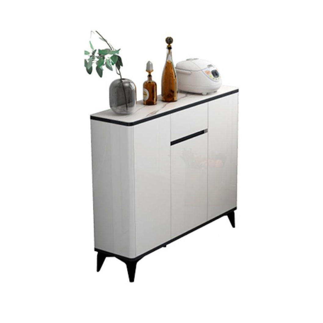 Glam Sideboard Wood Adjustable Shelving Side Board with Cabinets and Drawers