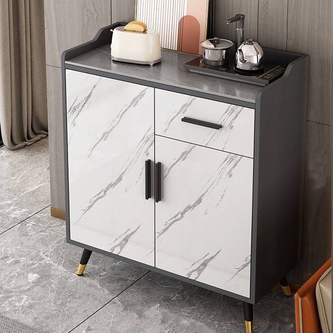 Modern Style Sideboa Stone Side Board with Drawers and Cabinets