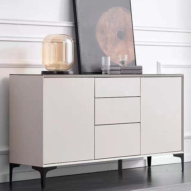 Stone Sideboard Modern Style Side Board with Cabinets and Drawers