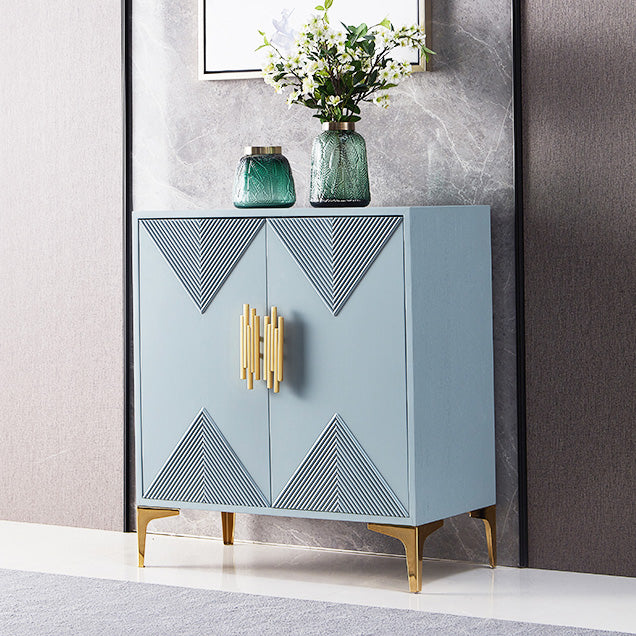 Wood Sideboard Cabinet Glam Style Buffet Sideboard with Cabinets