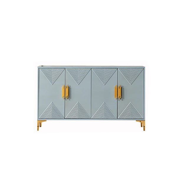 Wood Sideboard Cabinet Glam Style Buffet Sideboard with Cabinets