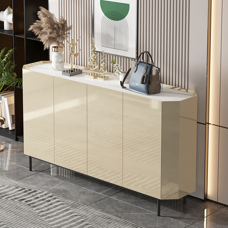 Modern & Contemporary Side Board Stone Sideboard with Cabinets