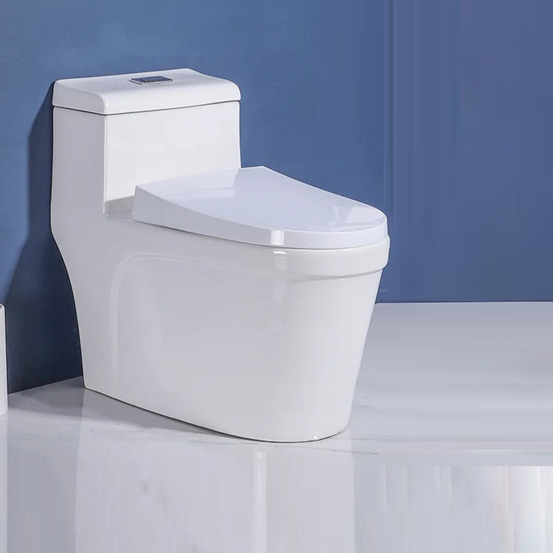 Traditional One Piece Flush Toilet Floor Mount Urine Toilet with Seat for Washroom