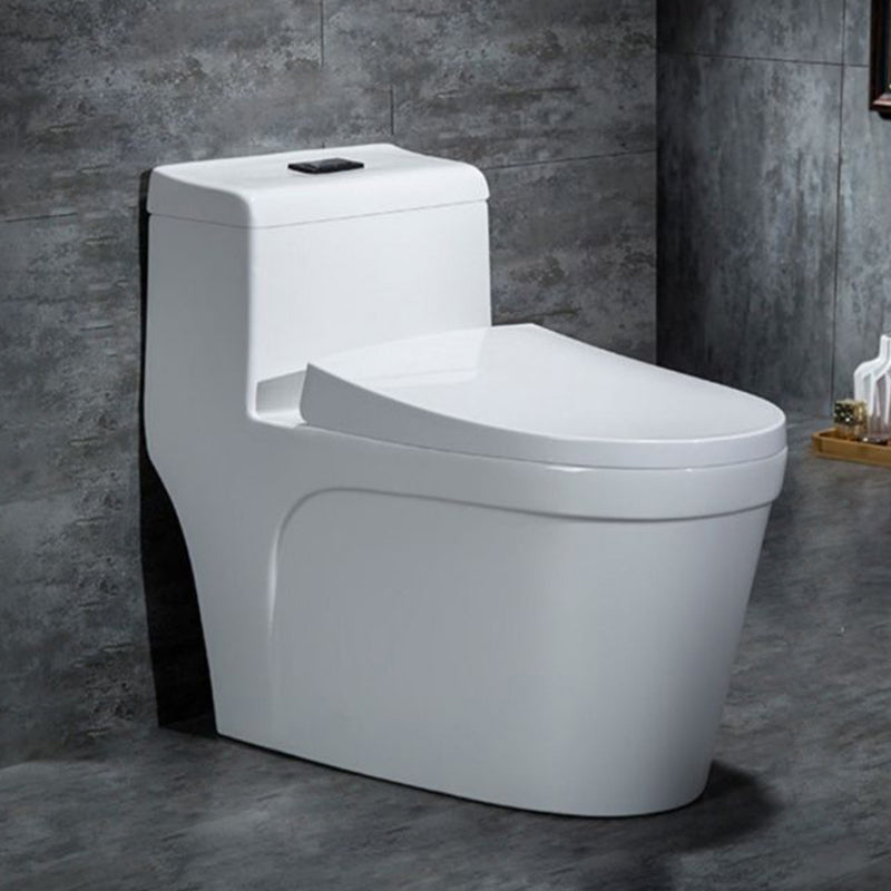 Traditional One Piece Flush Toilet Floor Mount Urine Toilet with Seat for Washroom