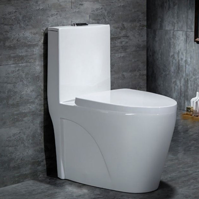 Traditional One Piece Flush Toilet Floor Mount Urine Toilet with Seat for Washroom