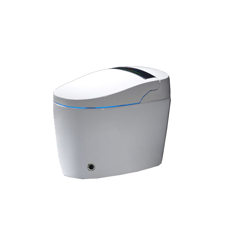 Contemporary Ceramic Flush Toilet Floor Mounted Toilet Bowl with Seat for Bathroom