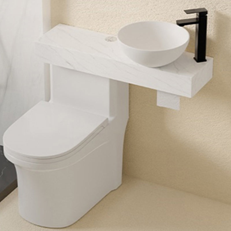 Modern One Piece Toilet Bowl White Urine Toilet with Seat for Bathroom