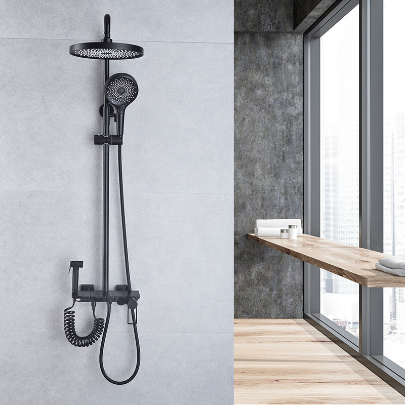 Shower System Adjustable Spray Pattern Wall Mount Lever Handle Shower Set with Shower Arm