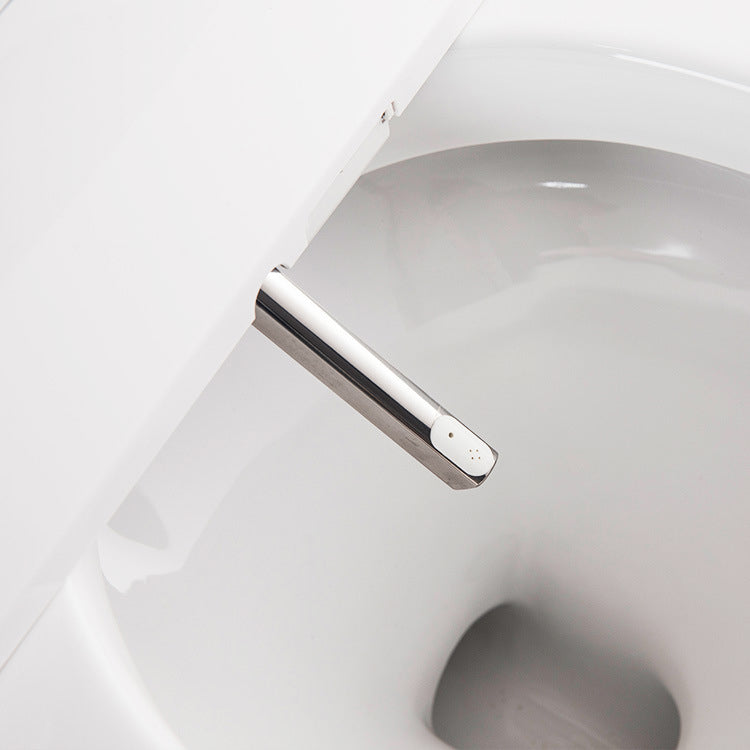 White Elongated Floor Mount Bidet Floor Standing Bidet with Heated Seat