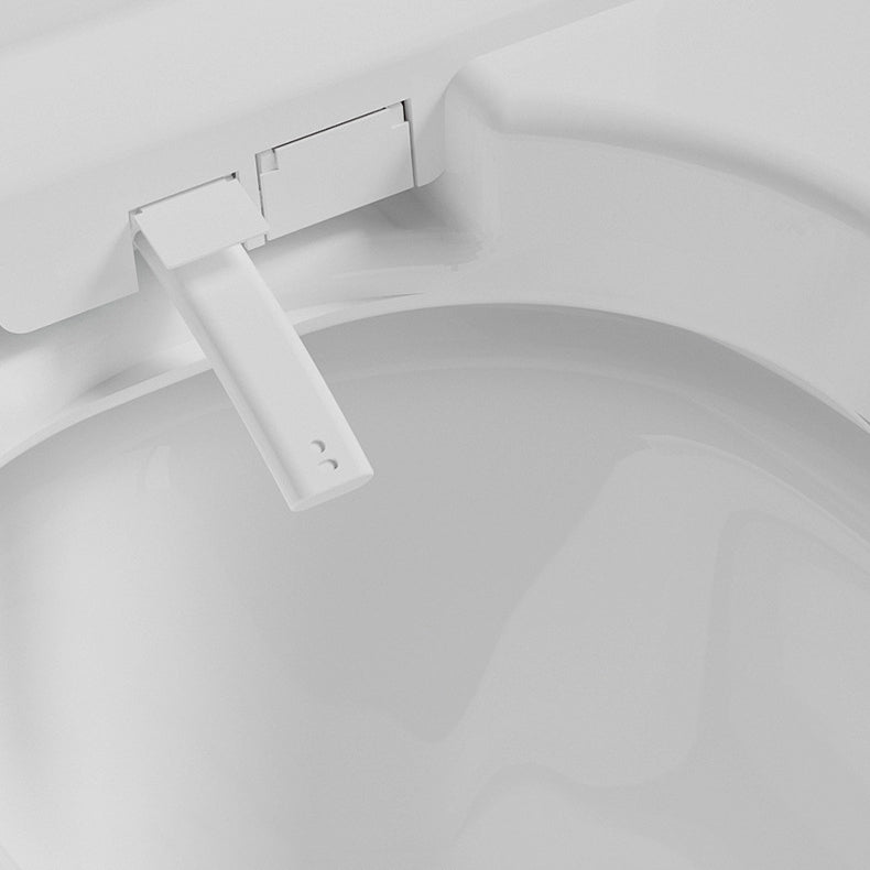 White Elongated Wall Mounted Bidet Deodorizing Wall Hung Toilet Set with Heated Seat