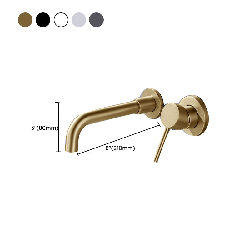 Circular Widespread Wall Mounted Bathroom Sink Faucet Brass Brass Bathroom Faucet