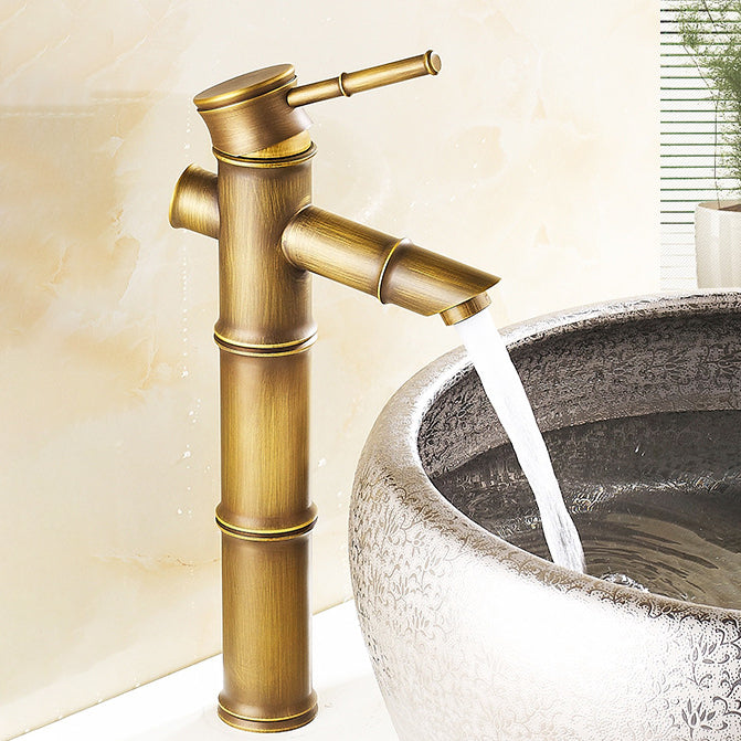 Lever Handle Vessel Faucet Single Hole Sink Faucet Farmhouse Style Basin Faucet