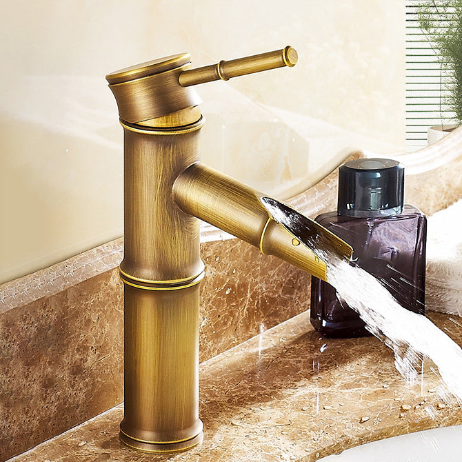 Lever Handle Vessel Faucet Single Hole Sink Faucet Farmhouse Style Basin Faucet