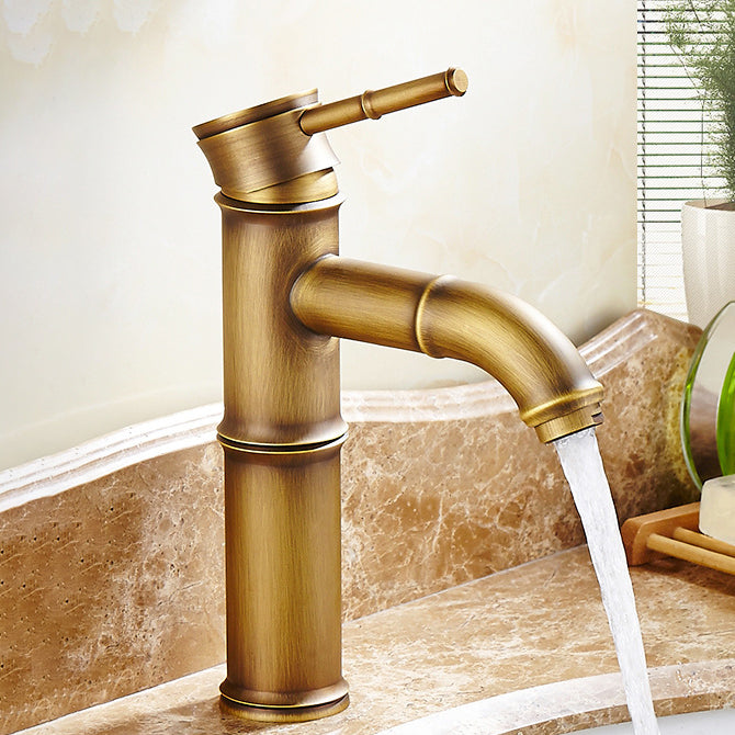 Lever Handle Vessel Faucet Single Hole Sink Faucet Farmhouse Style Basin Faucet